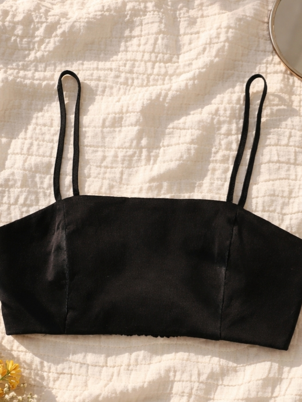 House of Harlow 1960 Bandeau, Crop Top, Black Top Size XS ECU